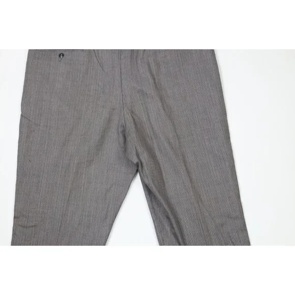 Vintage 40s Streetwear Mens 38x32 Thrashed Wool Wide Leg Bell Bottoms Pants USA